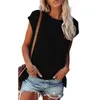 3xL 4XL 5XLプラスサイズの半袖チェストポケットTシャツ女性夏の緩いカジュアルホワイトブラックストリートTシャツOネックティートップスY0629