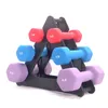 Tillbehör Dumbbell Fitness Rack Stand 3 Tier Dumbbellhand Vikter Set finns 30 pund