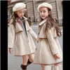 Outwear Clothing Baby Maternity Drop Delivery 2021 Childrens Winter Kid Girls Long Trench Autumn Warm Woolen Coat Overcoat Cute Cotton Paddin