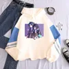 HARAJUKU Açık Dünya Macera oyunu Genshin Etkisi Hoodies Estetik Xiao Zhong Li Kawaii Karikatür Kadınlar Uzun Kollu Tişörtü Y0901