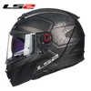 LS2 FF390 disjoncteur casque de moto intégral course casco double visière capacete ls2 Original kask cyklowy casque moto