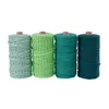 Roupa Fio de algodão de 3 mm Cordamento de algodão cora colorida bege twisted Macrame String String Diy Home Textil