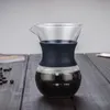 Многоразовый стекло Ручной производитель из нержавеющей стали фильтр прочный кофе капельницы кофемассы 200/400мл 210330