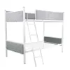 US Stock Bedroom Furniture Upholstered Twin over twin bunk bed a58