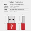 USB-A 3.0 Typ C till USB Male Converter Adapter Data Charger Converter för Samsung Huawei Xiaomi Android Telefon