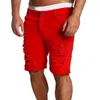 New Summer Mens Hole Short Jeans Men cotton Stretches Casual Denim Shorts Pants Fashion Hot Sell cowboy Trouser Males