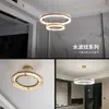 luxury water pattern glass living room led chandelier lamps retro art round dining bedroom decor hanging light fixtures