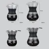 200ml / 400ml Potenciômetros de café de cerveja à mão altos Borossilicato de vidro Espresso de água gotejamento de água máquina de café reutilizável Ferramenta de chá de chá 210330