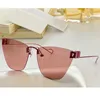 Womens sunglasses B0111S fashion shopping Cats Eye rimless beach glasses stage catwalk UV400 lens radiation protection with mirror box delivery