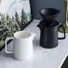 Ceramic Coffee Dripper 1-2 Cups Coffee Drip Filter Pot Permanent Pour Over Coffee Maker with Separate Stand for Filte 500ml 210712