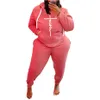 Mode Dames Trainingspakken Maxi Twee Stuk Set Sportkleding Lange Mouw Hoodies Joggen Sportuit voor Dames Casual K8436