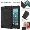 Soft Silicone Non-slip Shockproof Protective Case Cover For Amazon Kindle Fire 7 Fire7 HD8 Fall-Proof Drop Resistance Tablet Cases