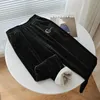 Damskie spodnie Capris Ebaihui Spodnie dresowe Damskie List Plece Chenille Ciepłe Joggers Luźna Elastyczna Talia High Street Streetwear Moda