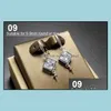 Jewelry Settings Diy Pearl Earrings Setting Zircon Solid 925 Sier Earring Eardrop Mounting Earings Blank Gift For Fmale 14 Drop Delivery 202