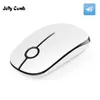Jelly Comb 2.4GワイヤレスマウスサイレントクリックノイズレーティングノートブックPC USBマウスミュートエルゴノミックMOUSE 210609