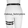 Massage Sex New Punk Women Body Bondage PU Läder Harness Benband Fetisch Fantasy Straps Bälte Justerbara Carnival Party Par Spel