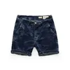 Hombres verano moda Japón estilo vintage algodón denim pantalones cortos masculino casual cintura media color sólido lavado streetwear jean 210716