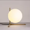 Morden Lunar Glass Table Lamp Study Living Room Bedroom Bedside Simple Work Eye Protection LED Light Fixtures