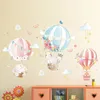 Cartoon-Ballon-Dekorationsaufkleber für Kinderzimmer, Schlafzimmer, Kindergarten, Tapete, kleiner Elefant, Wandaufkleber 220217
