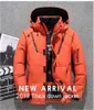 Zogaa Winter Men's Downジャケットコート男性短い厚い防風フード付き緑青灰色オレンジラージサイズM-3XL 210818