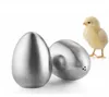 Stainless Steel Egg Shaped Salt Pepper Shakers Condiment Storage Bottles Jar Table Server Kitchen Tools