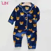 LZH Sonbahar Çocuk Giyim Yürüyor Boys Pijama Setleri 2 adet Suit Yaz Çocuk Giysileri Erkek Kız Pijama Setleri Rahat Homewear 210728