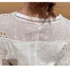 Autumn Vintage Women Full Sleeve White Lace Long Dresses Vocation Holiday Clothes Vestido Da Festa 210520