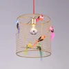 Modern Gold Iron Chandelier Creative Country Restaurant Bird Cage Art E27 Decorative Lighting Living Room Bedroom Study Cafe Penda273x