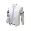 Pepe Drukuj Mężczyźni Jesień i Zima Solid Color Coat Casual Outdoor Baseball Ubrania Man Slim Fit Sports Zipper Jacket 211214