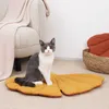 Leaf Shape Soft Dog Bed Mat Crate Pad, Machine Washable Mattress for Large Medium Small Dogs and Cats Kennel Pad 211006