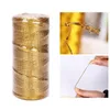 Clothing Yarn Gold/Silver String For Trademark Jewelry Bracelet Twine Tag Tassel Making Crafts Gift Thread Wedding Christmas 20M 1Mm Rope