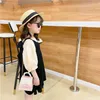 2021 여자 레이스 보우 매듭 핸드백 패션 스위트 아이 진주 작은 사각 가방 어린이 공용 체인 1 숄더 가방 F319