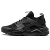 huarache IV 4.0 mens running shoes light weight triple black white red huaraches men trainers women sports sneakers breathable 36-45