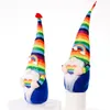 NewParty suprimentos arco-íris gnomo colorido pelúcia gay lésbica boneca escandinavo tomte nisse casa casa cozinha decoração zze10771