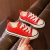 Kids Casual Canvas Girls Boys Children Fabric School Shoes Fashion Candy Color Sneakers Spring Autumn Outside Travel Flat shoes 211022