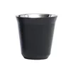 80 / 160ml caneca vinho tumbler vinhos de vidro mini copos de cerveja dupla parede aço inoxidável vácuo isolado copo de copo café café espresso canecas cozinha bebida bebida