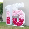 Decorazione per feste 1M Gigante Grande Numero 1 2 3 4 5 Scatola di riempimento per palloncini Stand Fai da te Compleanno per bambini Cornice per decorazioni a mosaico organico Anniversary7528780