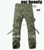 Wojskowe spodnie jednolite Mężczyźni Multi-Pocket Myted Kombinezony Mężczyźni Luźne Spodnie Bawełniane Mężczyźni Wojskowe Spodnie Cargo dla Mężczyzn, Duży Rozmiar 28-42 Y0927