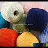cotton yarn Fabric Apparel Drop Delivery Wholesale Cord Thread Yarn Embroidery Crochet Knitting Lace Handicraft Tool