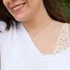 Collares con colgante, collar con inicial pequeña, letras cortadas en Color dorado y plateado, Gargantilla de un solo nombre para mujer, regalo de joyería