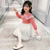 Teenage Girl Dresses Plaid Pattern Girls' Mesh Children Dress Lace Costume For Girls 6 8 10 12 14 210528