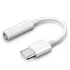 Typ-c till 3,5 mm USB-C Hörlursuttag Hörlursuttag Adapter Konverterkabel Audio Aux-kontakt för samsung note 10 S20 S21 xiaomi huawei