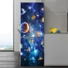 60x150cm/Özel Boyut Parlak Yıldızlı Gökyüzü Kapı Sticker Buzdolabı Dekop Dekorasyon Posteri Kendinden Yapışkan PVC Duvar Çıkartmaları Diğer Dekor