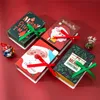 50%off Christmas Boxs Magic book Gift Bag Candy Empty Box Merry xmas Decor for Home New Year Supplies Natal Presents Party S912 spinn 100pcs