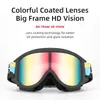 ROCKBROS Children Ski Goggles Double-Layer Lens UV400 Anti-fog Glasses Men Women Snowboard Goggle