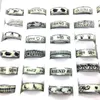 100PCs/LOT Luminous Rings Fashion Stainless Steel Ring for Men Women Party Jewelry Glow in the Dark Wholesale Nice Gifts