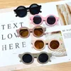 Ücretsiz DHL Erkek Kızlar Kızlar için Sevimli Yuvarlak Çerçeve Güneş Gözlüğü Bebek Çocuk Vintage Güneş Gözlükleri Çocuk UV400 Koruma Moda Klasik Plaj Açık Gözlük Gözlükler