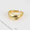 JEA.ANGEL 925銀のリングの潮汐ミニマリストの二重層調節可能なリングの女性パーティージュエリーの装飾品2021 Trend New G1125