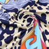 130130cm Luxury Women Leopard Square Twil Silk Scarf Fashion Female Shawls and Wraps Foulard Femme Horse Print Banadana2701050