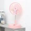 Electric Usb Fan 4 Speeds Foldable Desk Fan Rechargeable Table Fan Stretchable Floor